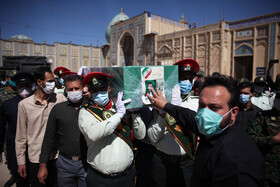 تشییع محمدحسین دهقانی،پلیس افتخاری کلانتری ۱۸ولیعصر (عج) شهر شیراز