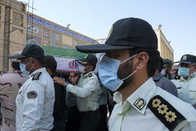 مراسم تشییع شهید مدافع امنیت – حرم شاهچراغ شیراز
