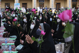 گلباران و گل آرایی بزرگداشت حضرت احمد بن موسی الکاظم شاهچراغ (ع) - شیراز