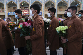 گلباران و گل آرایی بزرگداشت حضرت احمد بن موسی الکاظم شاهچراغ (ع) - شیراز