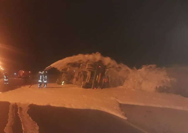 تکرار حادثه واژگونی تانکر سوخت در شیراز