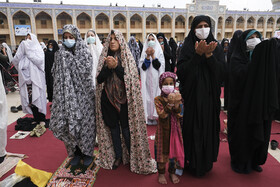 اقامه نماز عید قربان ـ حرم مطهر احمد ابن موسی شاهچراغ - (ع)