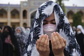 اقامه نماز عید قربان ـ حرم مطهر احمد ابن موسی شاهچراغ - (ع)
