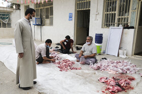 ذبح ۵۵ راس گوسفند و توزیع بین نیازمندان در فارس