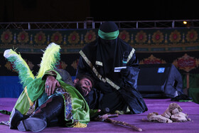 تعزیه شهادت حضرت علی اکبر (ع) در شب هشتم محرم ۱۴۰۰ - شهرک سعدی شیراز