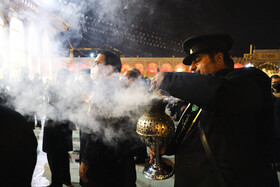 عزاداری و لاله گردانی اربعین شهادت امام حسین (ع) - حرم مطهر شاهچراغ (ع)