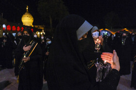 عزاداری و لاله گردانی اربعین شهادت امام حسین (ع) - حرم مطهر شاهچراغ (ع)