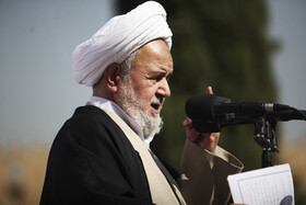 سخنرانی آیت‌الله علی سعیدی رئیس دفتر عقیدتی سیاسی فرماندهی کل قوا - شیراز مجموعه ارگ کریمخان زند