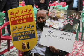 مراسم دومین سالگرد شهادت سردار سلیمانی در شاهچراغ - شیراز