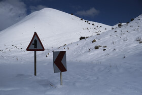 بارش اولین برف زمستانی - منطقه گردشگری شش پیر استان فارس
