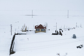 بارش اولین برف زمستانی - منطقه گردشگری شش پیر استان فارس