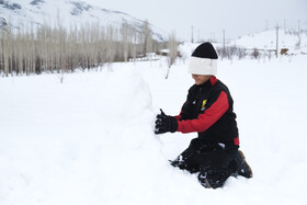 بارش اولین برف زمستانی - منطقه گردشگری شش پیر استان فارس