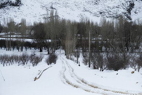 بارش اولین برف زمستانی - منطقه گردشگری شش پیر استان فارس
