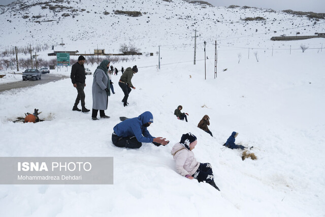 برف بازی در سپیدان یک قربانی گرفت برف بازی در سپیدان یک قربانی گرفت