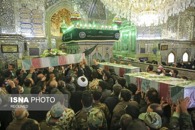 آغاز مراسمهای تشییع و تدفین ۹ شهید در فارس