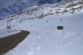 بسته شدن جاده کمهر و پیست اسکی پولادکف به روی گردشگران  - سپیدان