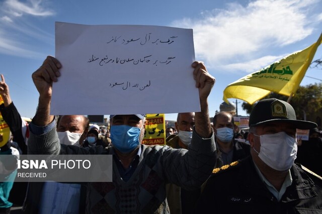 راهپیمایی مردم فارس در حمایت از مردم یمن