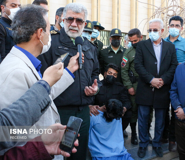عکس:عدنان عباسی تشریح جزئیات دستگیری قاتل مامور پلیس در شیراز