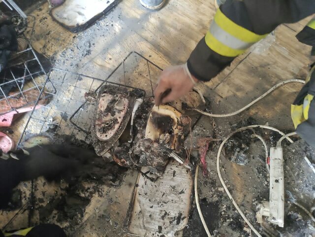 آتش گرفتن یک خوابگاه در شیراز