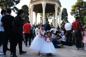 لحظه تحویل سال ۱۴۰۱- آرامگاه حافظیه شیراز