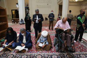 جزء خوانی قرآن کریم - حرم مطهر شاهچراغ (ع) 18