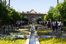 بازدید گردشگران از اماکن تاریخی فرهنگی شیراز در اردیبهشت ۱۴۰۱ - نارنجستان قوام