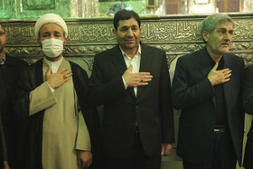 عیادت  محمد مخبر معاون اول رئیس جمهور و احمد وحیدی وزیر کشور از مجروحان حادثه تروریستی شیراز