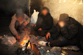استعمال مواد مخدر، معتادین متجاهر در  محله سنگ سیاه شیراز
