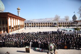 تشییع مامور وظیفه شناس پلیس افتخاری - شیراز