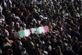 تشییع مامور وظیفه شناس پلیس افتخاری - شیراز