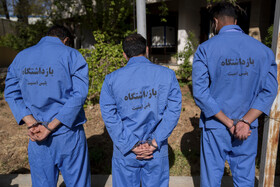 تعدادی ار مجرومین بازداشت شده در نیروی انتظامی استان فارس 