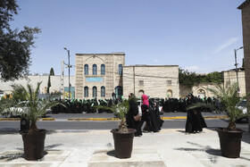 شادپیمایی خدام و زنان در روز ولادت حضرت معصومه (س) -شیراز