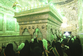 شادپیمایی خدام و زنان در روز ولادت حضرت معصومه (س) -شیراز