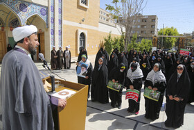 تجمع بانوان حوزوی شیراز در محکومیت جنایات رژیم صهیونیستی