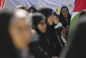 تجمع بانوان حوزوی شیراز در محکومیت جنایات رژیم صهیونیستی