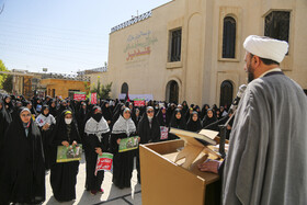 تجمع بانوان حوزوی شیراز در محکومیت جنایات رژیم صهیونیستی