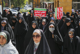 تجمع بانوان حوزوی شیراز در محکومیت جنایات رژیم صهیونیستی