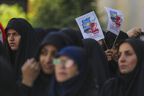 تجمع بانوان حوزوی شیراز در محکومیت جنایات رژیم صهیونیستی