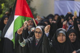 تجمع بانوان حوزوی شیراز در محکومیت جنایات رژیم صهیونیستی