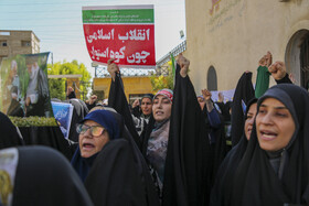 تجمع بانوان حوزوی شیراز در محکومیت جنایات رژیم صهیونیستی