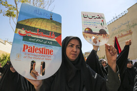 تجمع بانوان حوزوی شیراز در محکومیت جنایات رژیم صهیونیستی