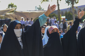 اجتماع ۱۲هزارنفری دانش آموزان در حرم مطهر شاهچراغ (ع)