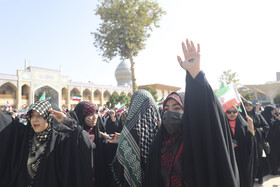 اجتماع ۱۲هزارنفری دانش آموزان در حرم مطهر شاهچراغ (ع)