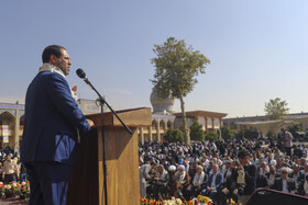 اجتماع ۱۲هزارنفری دانش آموزان در حرم مطهر شاهچراغ (ع)