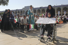 اجتماع ۱۲هزارنفری دانش آموزان در حرم مطهر شاهچراغ (ع)