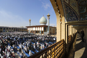 اجتماع ۱۲هزارنفری دانش آموزان در حرم مطهر شاهچراغ (ع)