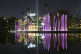 افتتاح آبنمای هوشمند بوستان آزادی شیراز