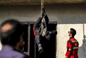 مانور آمادگی و مراسم پاسداشت آتشنشان داوطلب شیراز