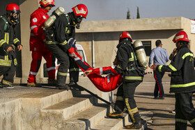 مانور آمادگی و مراسم پاسداشت آتشنشان داوطلب شیراز