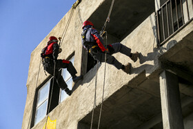 مانور آمادگی و مراسم پاسداشت آتشنشان داوطلب شیراز